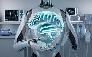 a human brain with the brain drawn on the side.