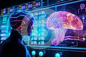 Human brain. Brain scans, integrating technology into neuroscience