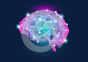 Human brain concept illustration