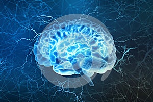 Elektrický činnost z člověk mozek 
