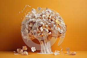 human brain explodes with ideas concept Think differently creative