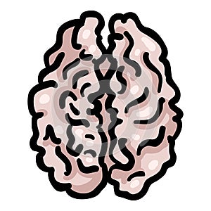 Human Brain Hand Drawn Doodle Icon