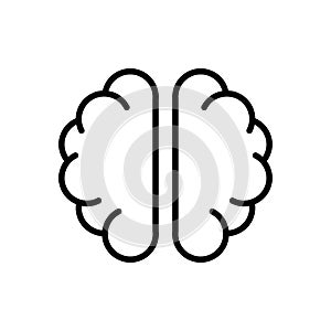 Human brain icon mind concept isolated vector