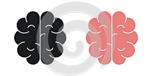 Human brain icon vector