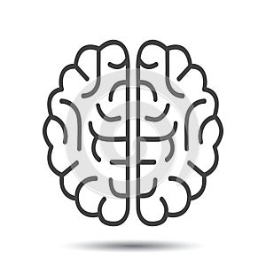 Human brain icon - vector
