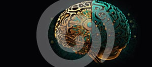 Human brain illustration