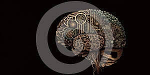 Human brain illustration