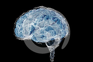 Human brain and its capabilities. Conceptual vision. - 3D Illustration