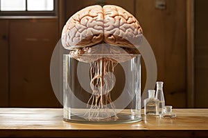 Human Brain in a Jar as a Symbol of Mind Control