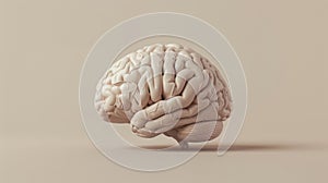 The human brain model.AI generated image