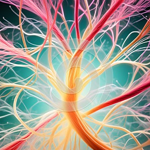 human brain nerve fibre
