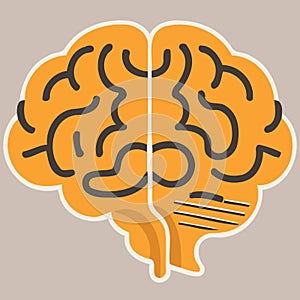 human brain nervous system logo