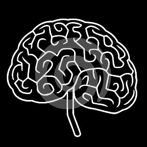 human brain nervous system logo