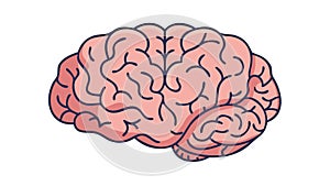 Human Brain with Neural Network, Mind & Intelligence Concept, vector design Generative AI