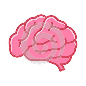 Human brain simple icon