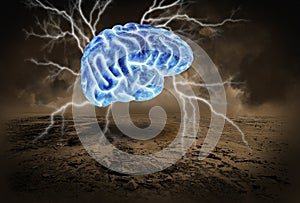 Human Brain, Storm, Brainstorm, Brainstorming photo