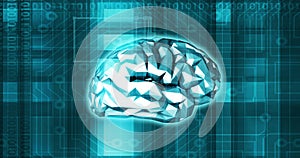 Human Brain Technology as a Medical Science Concept Looping