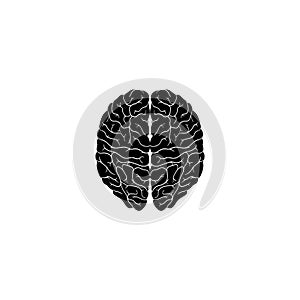 Human brain vector icon drawing