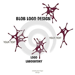 Human brain - vector logo template concept illustration. Neuro labaratory Geometric mind structure sign. Creative idea