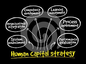 Human capital strategy mind map