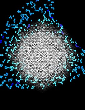 Human cell before radiation