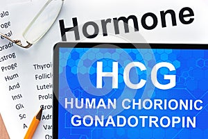 Human chorionic gonadotropin (HCG)