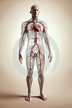 Human Circulatory System Full-Length View