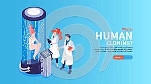 Human Cloning Isometric Landing Page