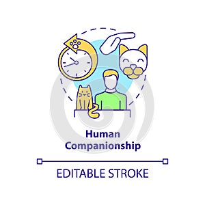 Human companionship concept icon