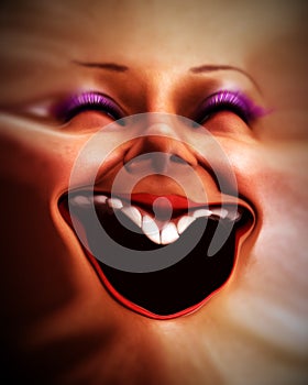 Human Distorted Face 7