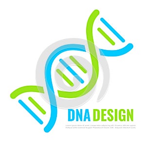 Human dna vector icon, double helix design