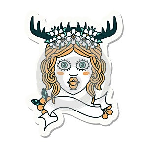 human druid sticker for role play game