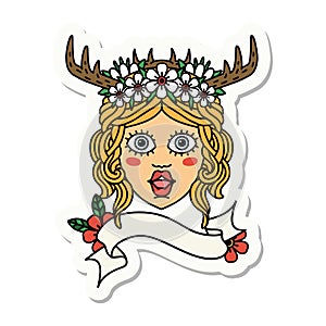 human druid sticker for role play game for role play game