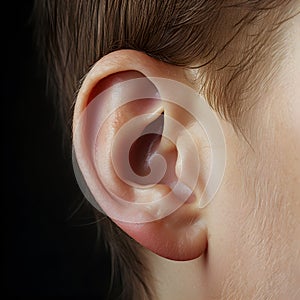 Human ear, natural outside ear