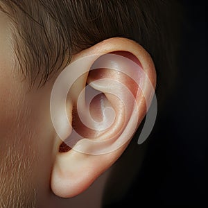 Human ear, natural outside ear