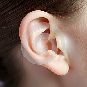 Human ear, natural outside ear