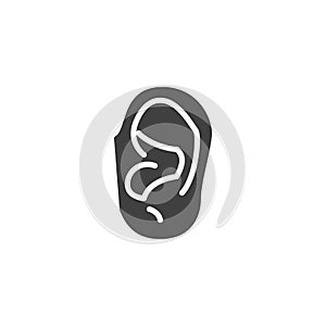 Human ear vector icon
