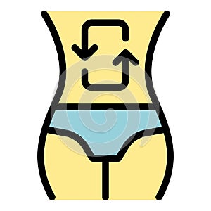 Human enzymes icon vector flat