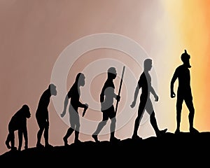 Human evolution photo