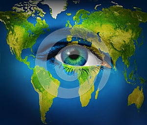 Human Eye Earth Planet