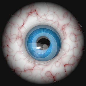 Human eye iris pupil ball