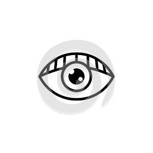Human eye logo and icon design