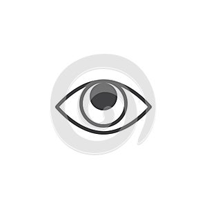 Human eye vector icon