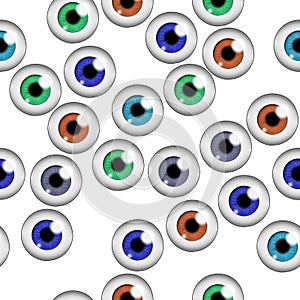 Human eyes seamless pattern