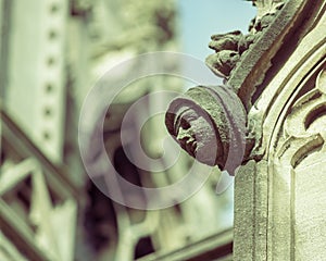 Human Face C on St Mary Redcliffe Church Bristol