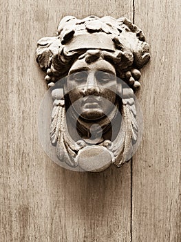 Human face old knockers