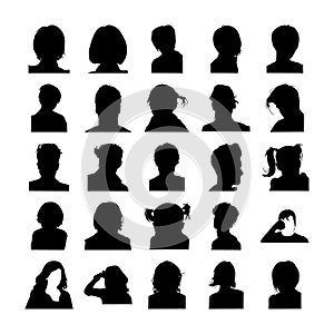 Human Face Silhouettes