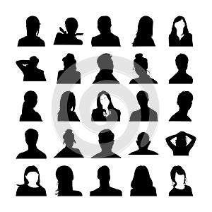 Human Face Silhouettes