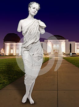 Human Female Statue at the Griffith Observatory