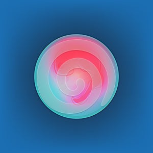 Human fetus inside the womb, stage of embryo development vector